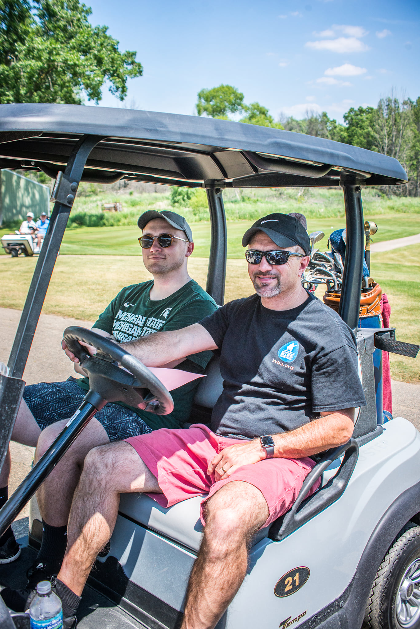 Golfers on the course